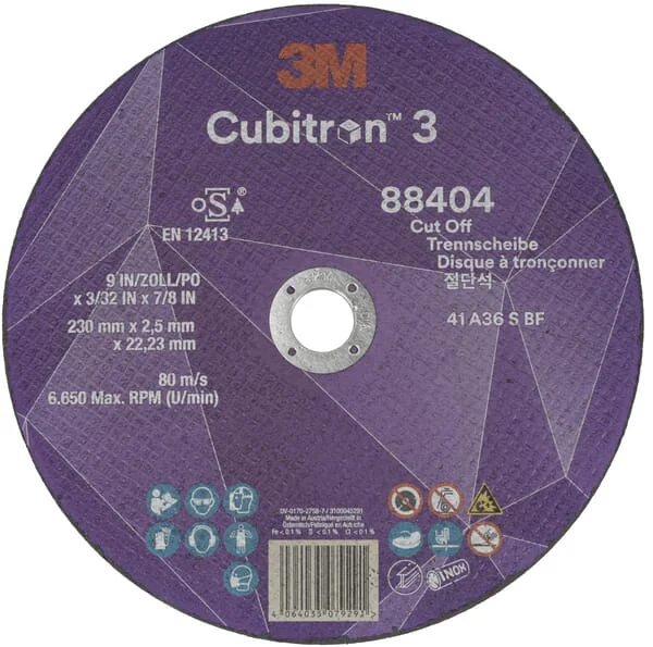 3M - 88404 - Cutting Disc Cubitron 3 230x2.5mm