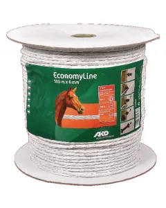 AKO - 441545 - Electric Fence Cord 6mm 6x0.2 500m White