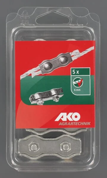 AKO - 44535051 - Connector For Electric Cord 6mm Z-PLT 5pcs