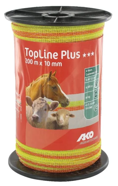 AKO - 449568 - Fence Tape 10 mm 200 M Yellow-Orange