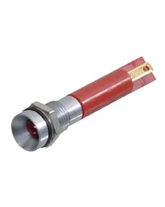Apem - Q8R1GXXR24E - Indicator Light Red LED 24V