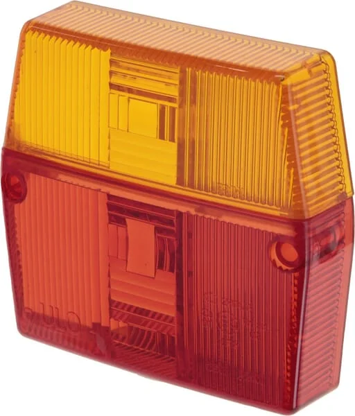 Aspöck - LA2704 - Light Lens, Amber/Red, Square LH/RH/Rear Aspöck