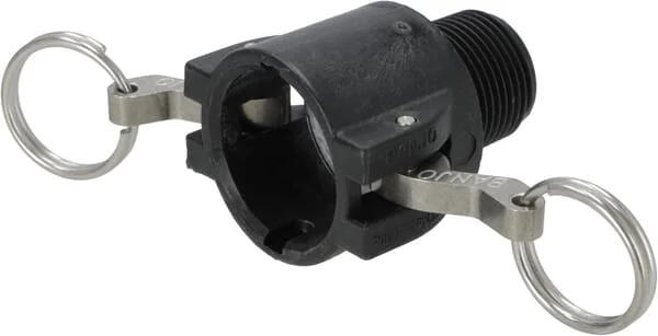 Banjo - 150BB - Camlock Type B Coupling 1-1/2" Male Thread, Polypropylene