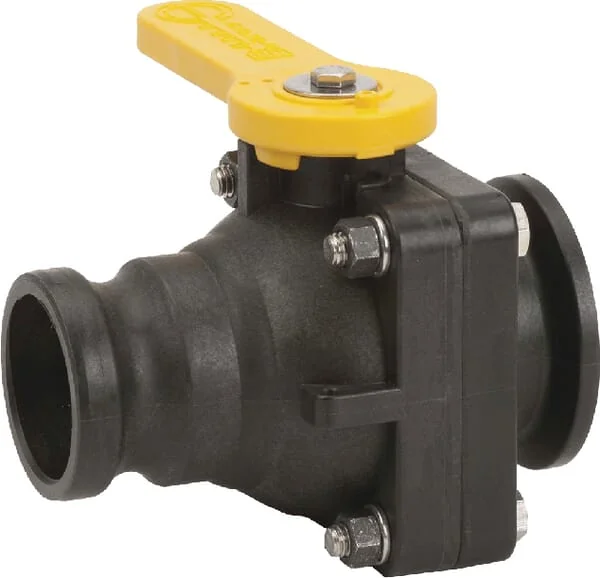 Banjo - MVSF220FP - Ball Valve 2-Ways 2" Flange x 2" Camlock Male