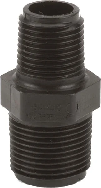 Banjo - RN075050 - Double Nipple M/M 3/4"x 1/2"N