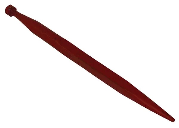 Battista Porteri - FT32 - Laderzinken Gerade Quadratprofil 37x610mm Spitze Mit M20x1.5mm Mutter Schwarz