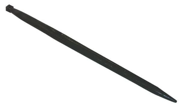 Battista Porteri - FT36 - Laderzinken Gerade Doppel-T-Profil 42x1000mm Spitze Mit M28x1.5mm Mutter Schwarz