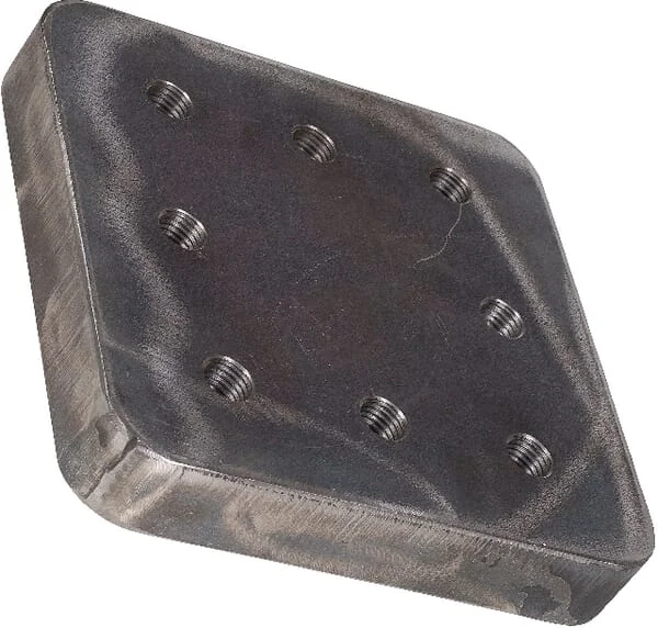 Bernhofer Gesenkschmiede - 80000629 - Weld On Mounting Plate 110x100mm 8x M16