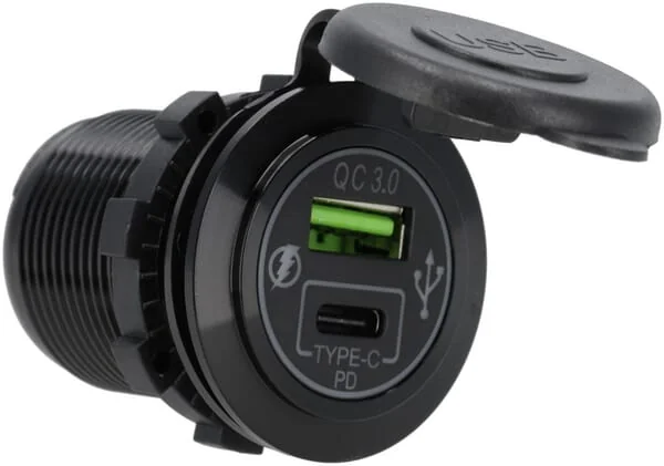 Blaupunkt - GSM051 - USB-C + USB-A Socket 12/24V Flush Mount