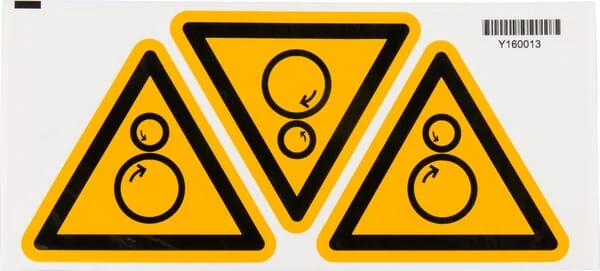 Brady - WB223499 - Sticker Safety Sing Rotating Parts