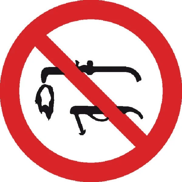 Brady - WB250021 - Sticker Prohibition Sign No Welding Diameter 100mm Brady