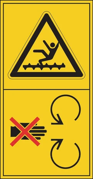 Brady - WB804012 - Sign Warning Machinery Entanglement Hazard 50x96mm Brady