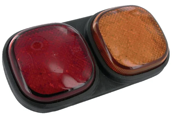 Britax - L1201L24V - Rear Light LH LED, Rectangular, 24V, Red/Orange, Bolt On, 223x112x57mm