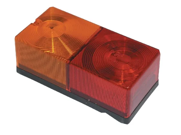 Britax - TOR2446 - Rear Light Rectangular, 12/24v, Amber/Red, Bolt On, 160x56x80mm, Britax
