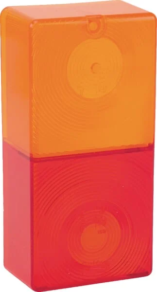 Britax - TOR2449 - Light Lens, Amber/Red, Rectangular LH/RH/Rear Britax
