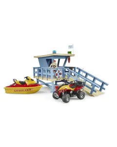 Bruder - U62780 - Life Guard Station with Quad and Jet Ski, Bworld