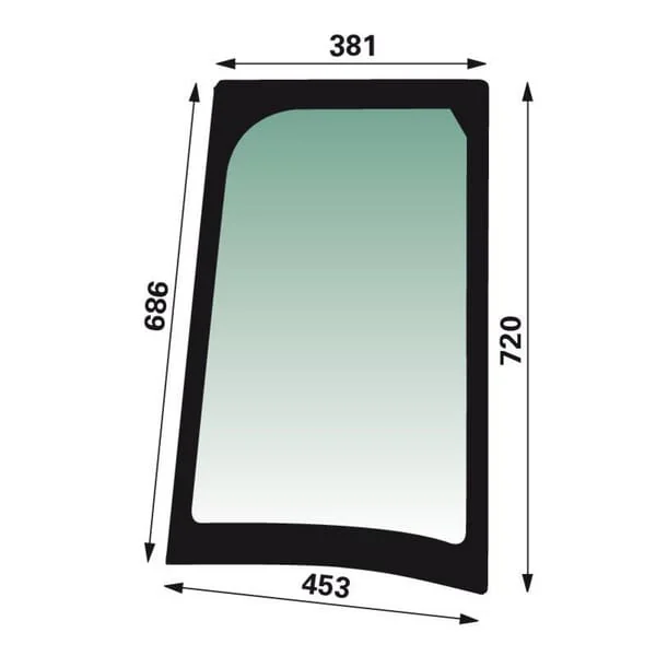 Case IH - 87352416 - Side Window CNH
