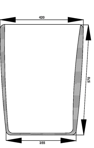 CNH - 1340197C1 - Windscreen Lower