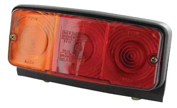 Cobo - 02208000 - Rear Light Rectangular, Red/Amber, Bolt On, 4-pin, Cobo – Left