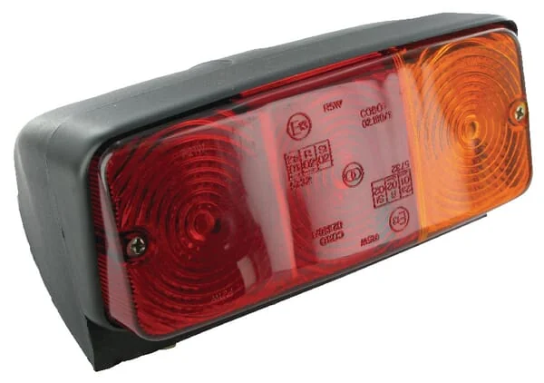Cobo - 02209000 - Rear Light Rectangular, Red/Amber, Bolt On, 4-pin, Cobo – Right
