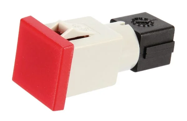 Cobo - 09450000 - Warning Light Square 12/24v Red Bolt on 22.5x22.5