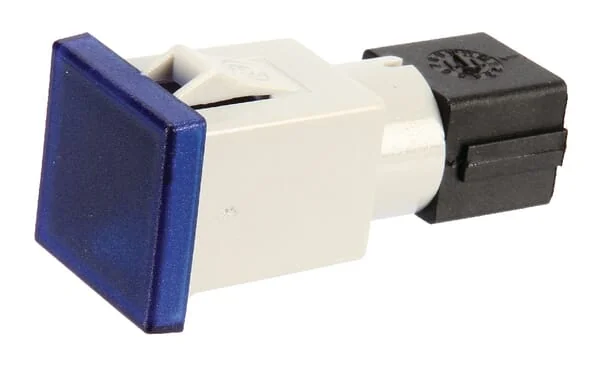 Cobo - 09452000 - Warning Light Square 12/24v Blue Bolt on 22.5x22.5