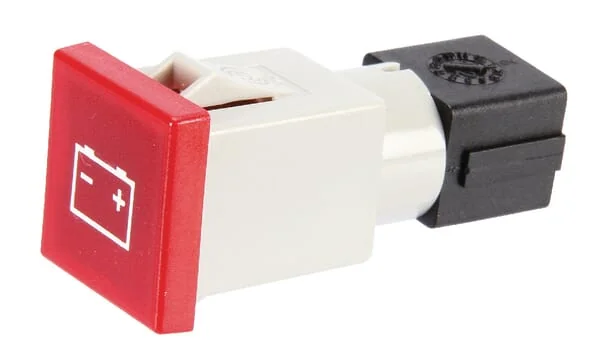 Cobo - 09457000 - Warning Light Square 12/24v Red Bolt on 22.5x22.5
