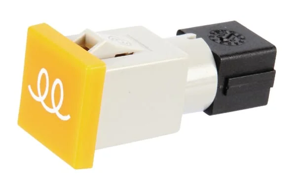 Cobo - 09461000 - Warning Light Square 12/24v Yellow Bolt on 22.5x22.5