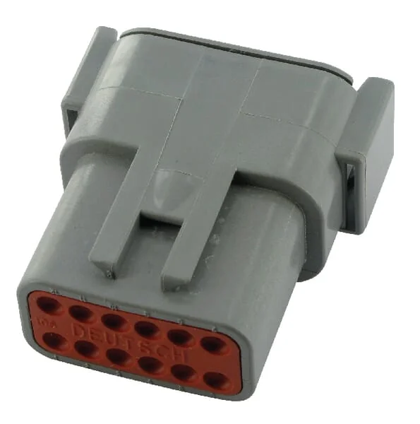 Deutsch - DSDTM0412PA - Plug Housing Female, Grey, 12 Poles Series DTM, Deutsch