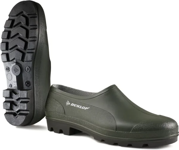 Dunlop - B35061141 - Shoes Green Size 7 Slip On Wellie Dunlop