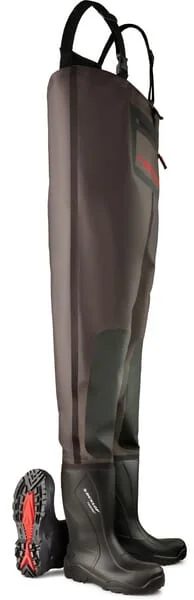 Dunlop - C762043CW42 - Wader Boots UK: 8, Black, Purofort® Dunlop