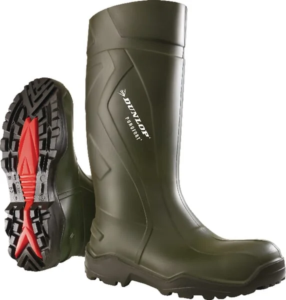 Dunlop - C7629334950 - Protective Boots Green, Class S5, Size 14 Wellingtons Purofort® Dunlop