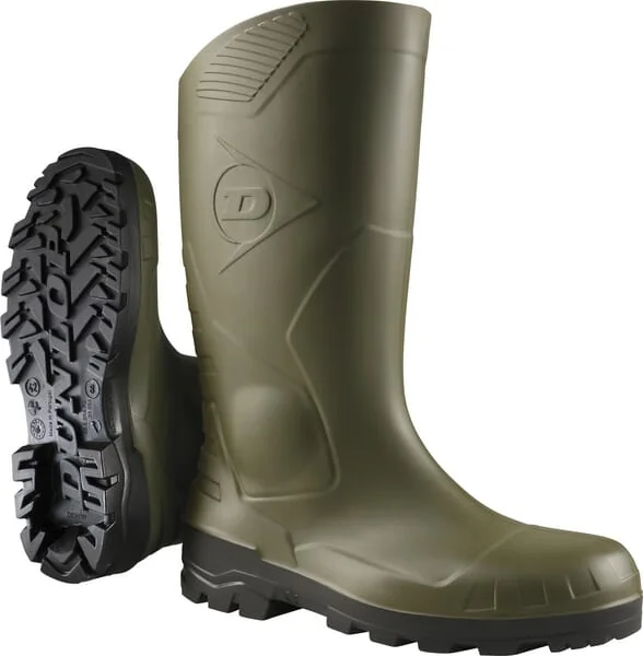 Dunlop - H14261139 - Devon Dunlop Green Protective Boots, Size 6, Class S5