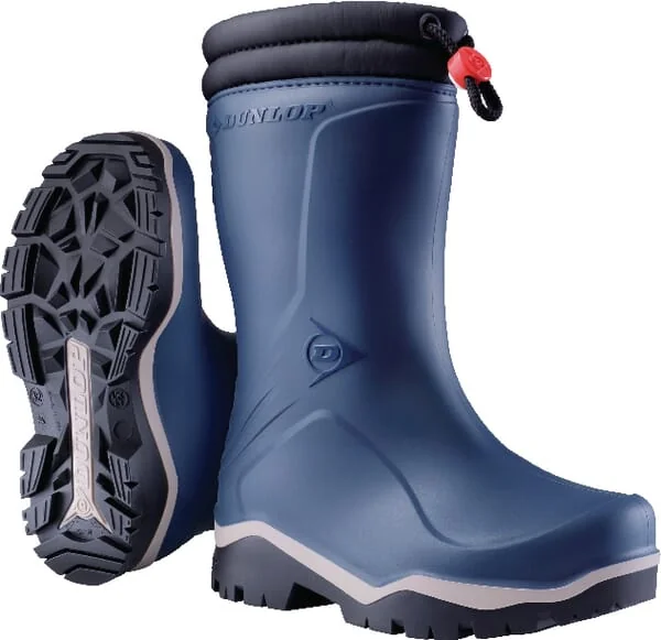 Dunlop - K35406126 - Children's Boots Blue-Black Size 8.5 Wellingtons Blizzard Dunlop