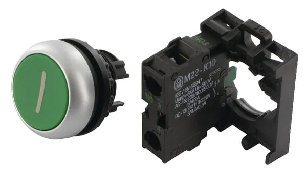 Eaton - M22DGX1K10 - Pushbutton Complete 1NO Green 1