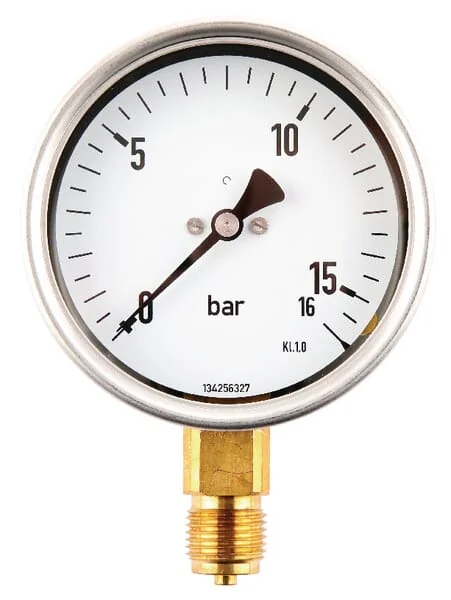 ET - MA10016L08SSGF - Gauge Diameter 100 0-16bar 1/2" Bottom