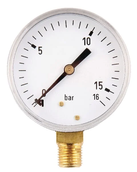 ET - MA6316L04SS - Pressure Gauge Diameter 63 0-16bar 1/4" Bottom