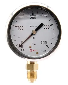 ET - MA63400L04SSGF - Pressure Gauge Diameter 63 0-400bar 1/4" Bottom