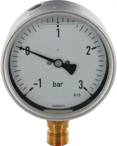 ET - MAV1000130L08SSGF - Pressure Gauge Diameter 100 -1-+3bar 1/2" Bottom