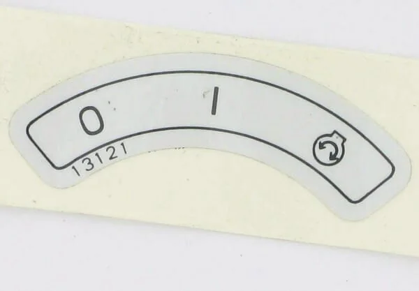 Etesia - ET13121 - Sticker Ignition Switch