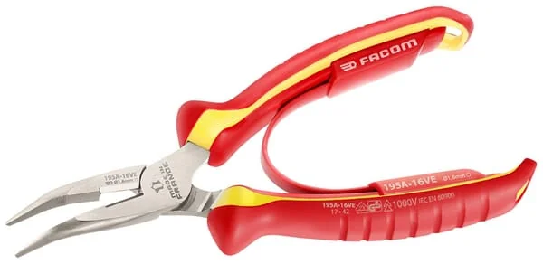 Facom - 195A16VE - Half-Round Nose Pliers 160mm