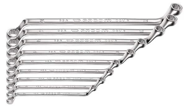 Facom - 55AJD10 - Facom Double-End Offset Box Wrench Set 6-32mm 10-Piece