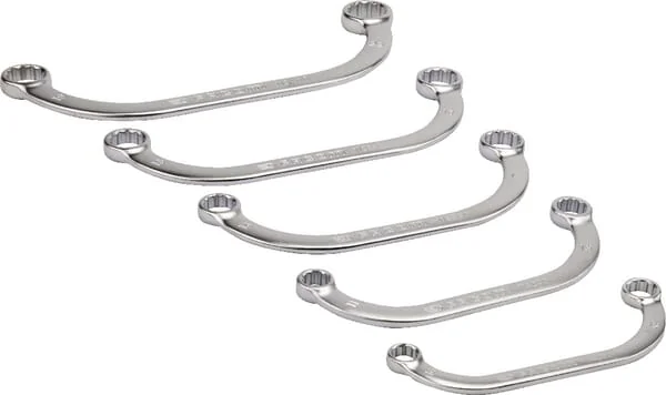 Facom - 57JE5 - Half Moon Ring Spanners, 5 Pcs