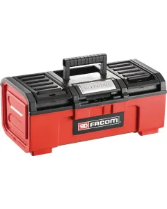 Facom - BPC16NPB - Toolbox 220x394x162mm, 7l Capacity, Black/Red Polypropylene:Metal, Facom