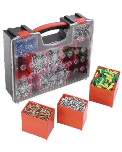 Facom - BPZ8PB - Assortment Box 335x422x106mm, Black/Transparent Plastic, 8 Compartments, Facom