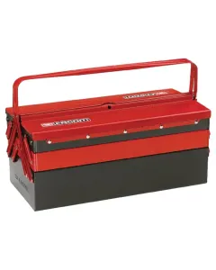 Facom - BT11GPB - Toolbox 220x475x238mm, 17l Capacity, Black/Red Metal, 5 Compartments, Facom