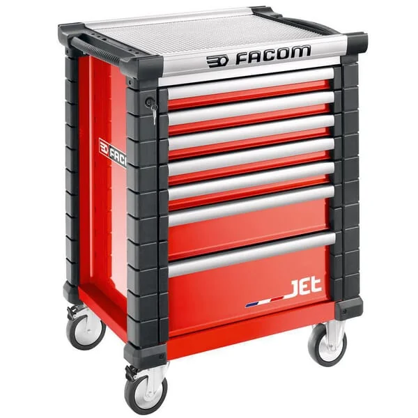 Facom - JET7M3A - Tool Trolley Jet+3 7 Drawers Red