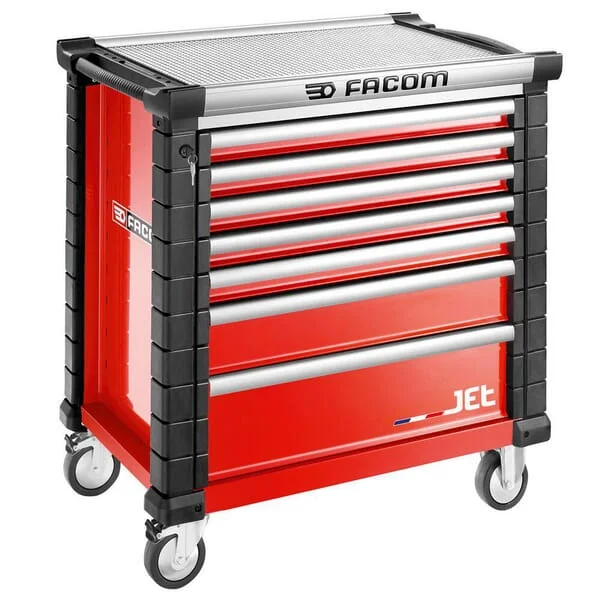 Facom - JET7M4A - Tool Trolley Jet+4 7 Drawers Red