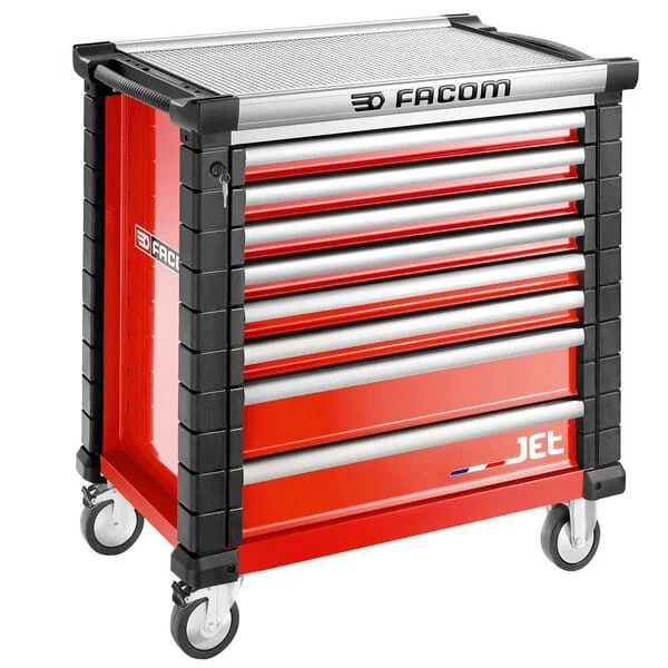 Facom - JET8M4A - Tool Trolley Jet+4 8 Drawers Red