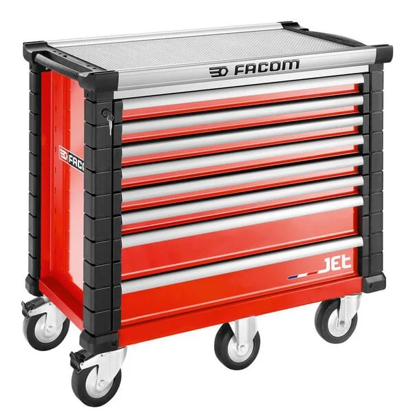 Facom - JET8M5A - Tool Trolley Jet+5 8 Drawers Red